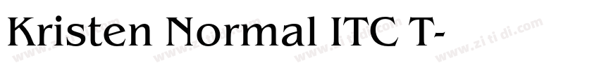 Kristen Normal ITC T字体转换